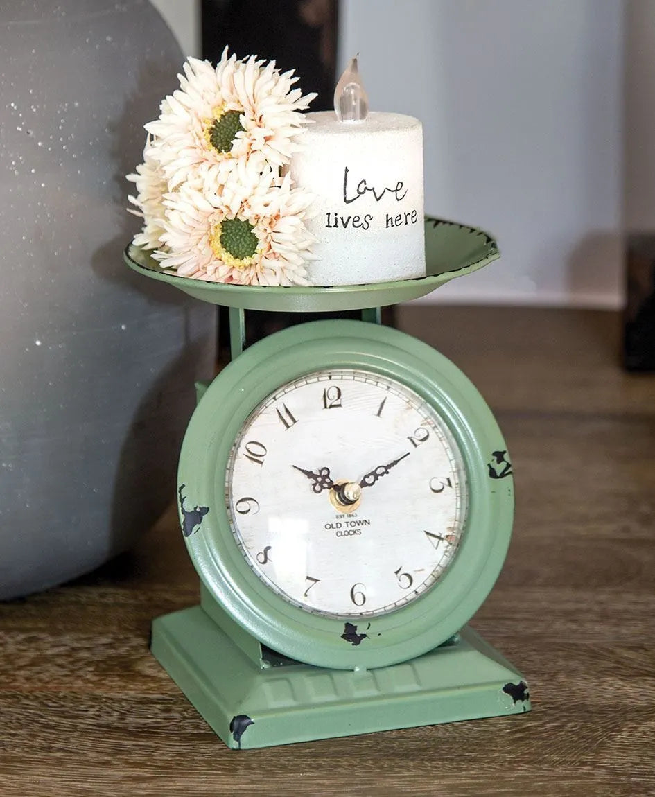 LOVE LIVES HERE WHITE CEMENT TIMER PILLAR