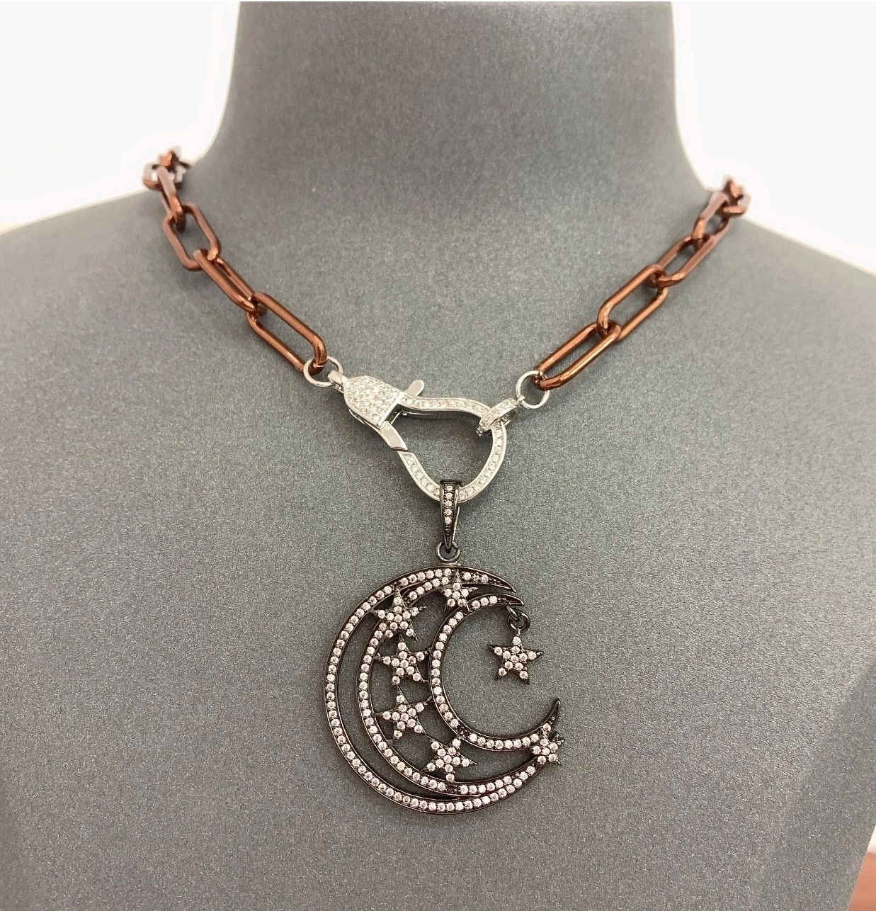 Chocolate Metallic Necklace