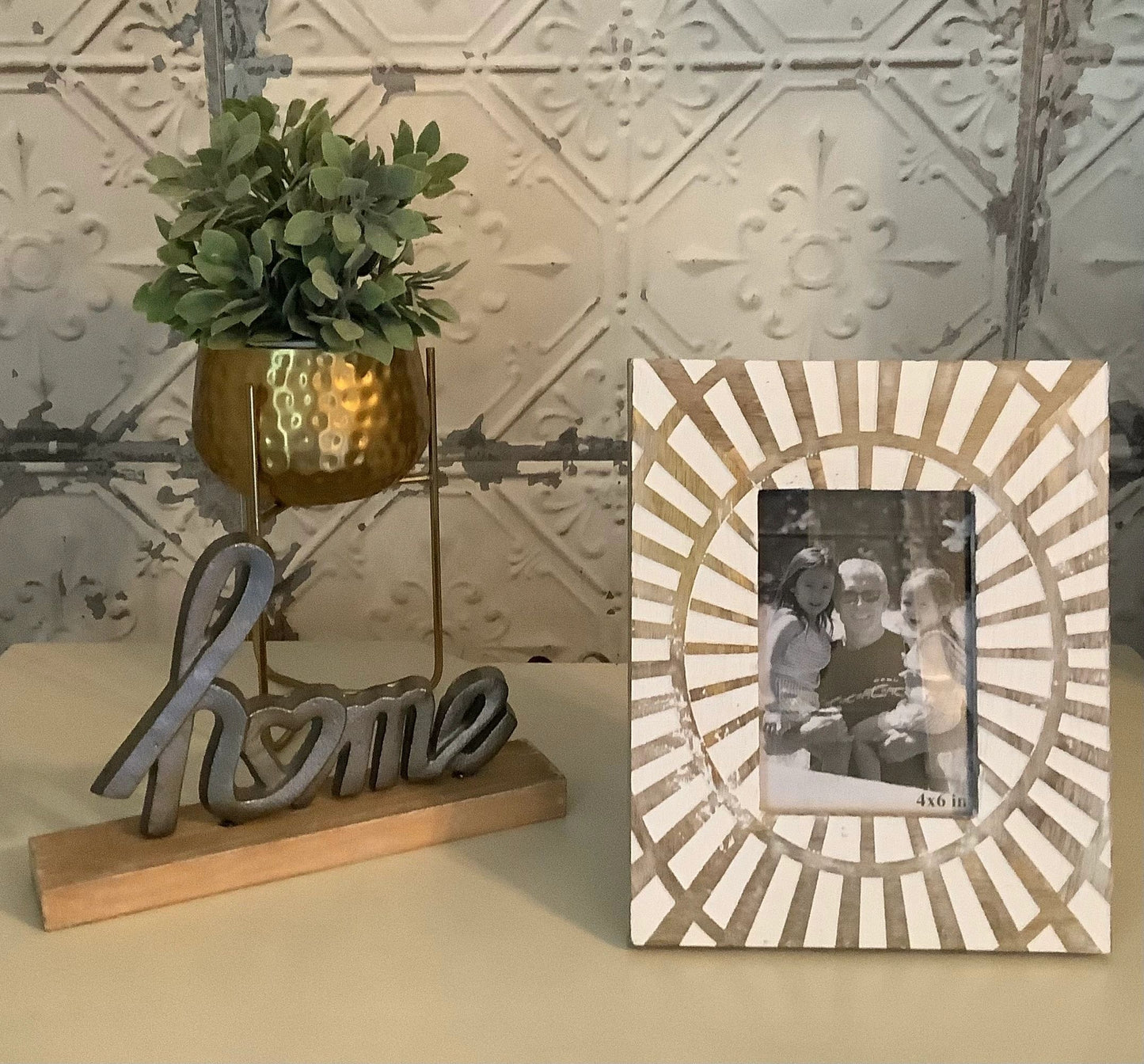 Carved Wood Photo Frame