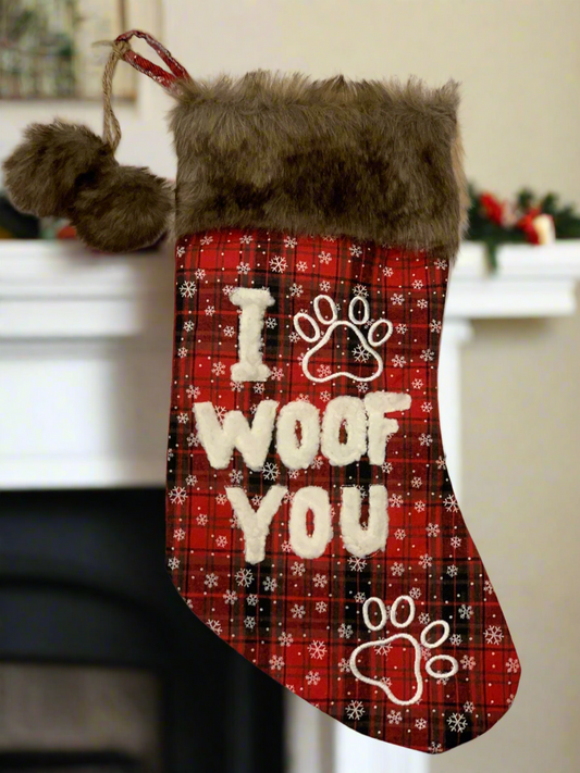 DOG CHRISTMAS STOCKING