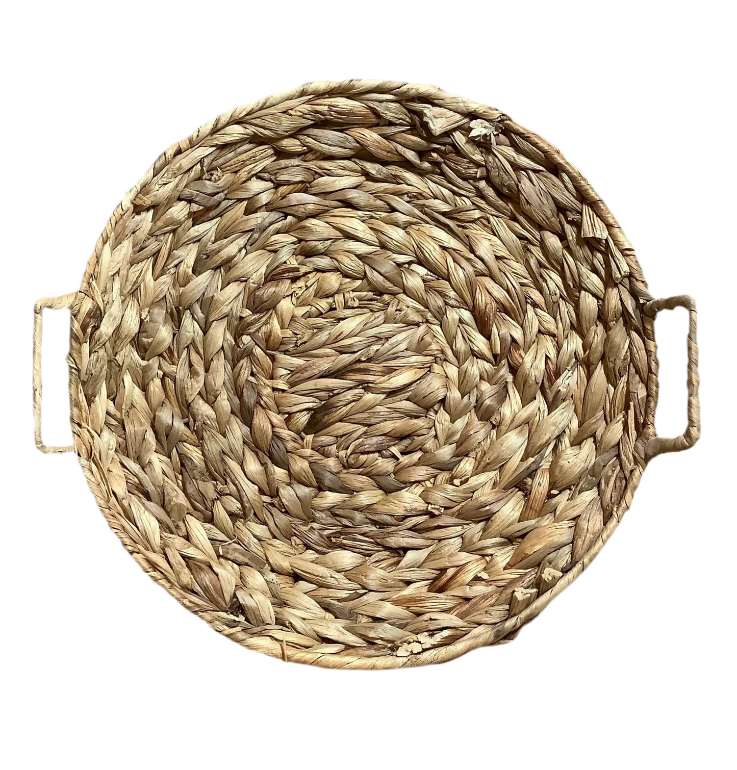 NATURAL ROUND WOVEN TRAY