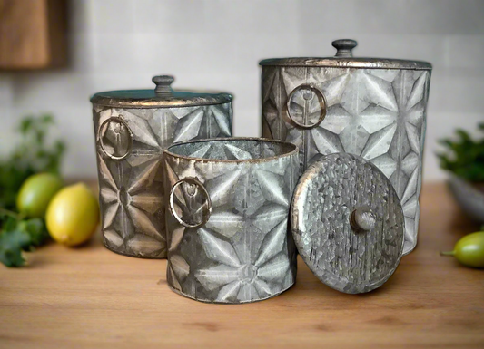 CANISTER SET STAR PATTERN