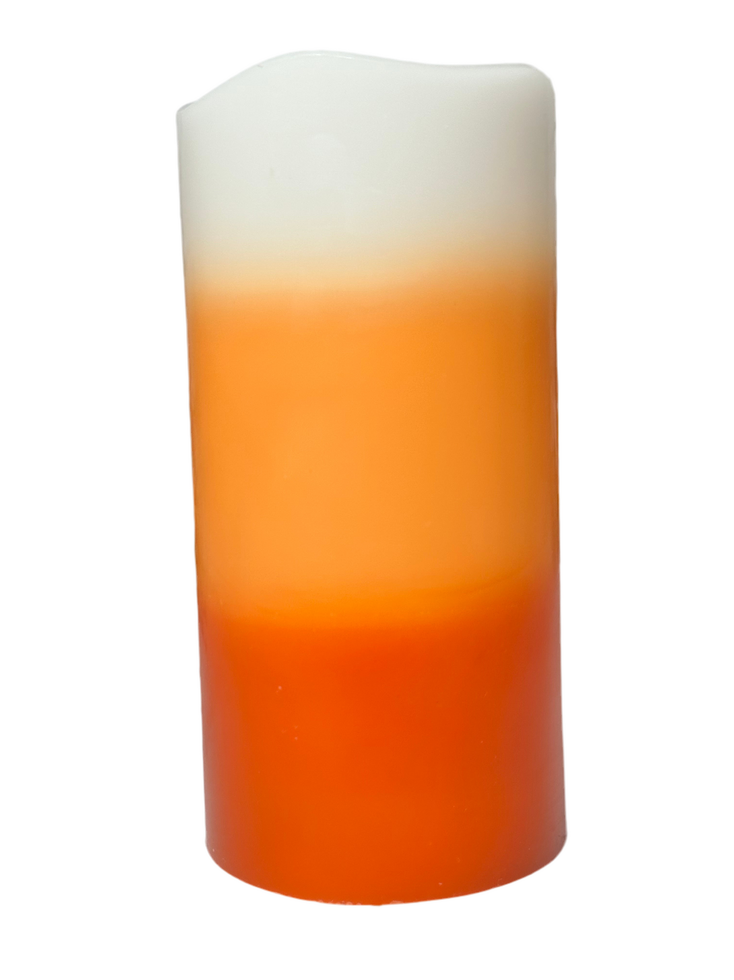 CANDY CORN PILLAR CANDLE