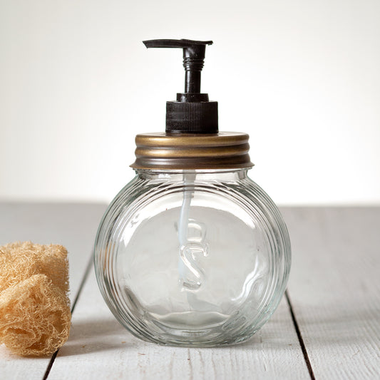 ANTIQUE BRASS SOAP DISPENSER