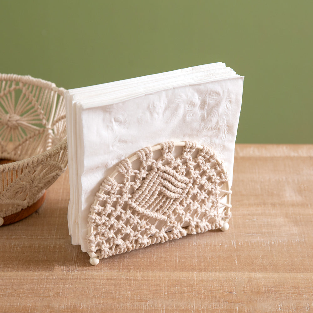 SYDNEY MACRAME NAPKIN HOLDER