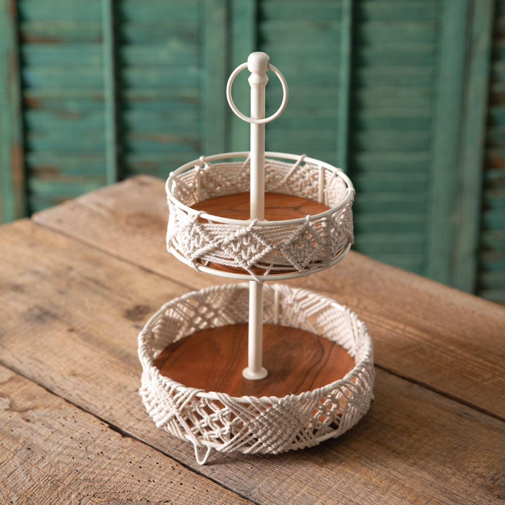 SYDNEY MACRAME TIER TRAY