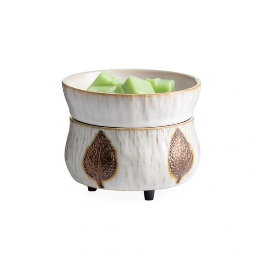 Bronze Leaf Wax Warmer 2 in 1