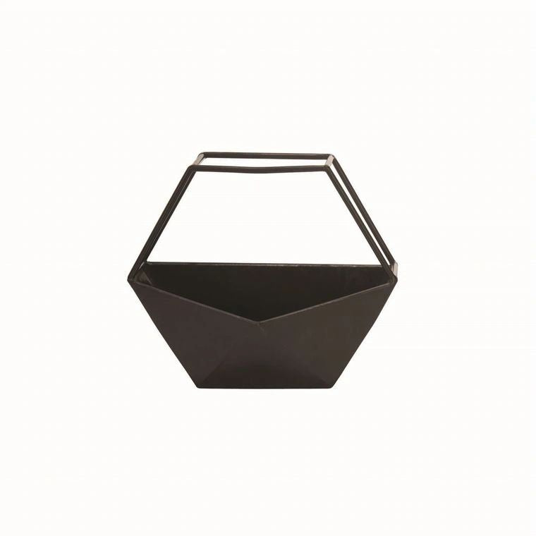 Geo Conservatory Black Planter